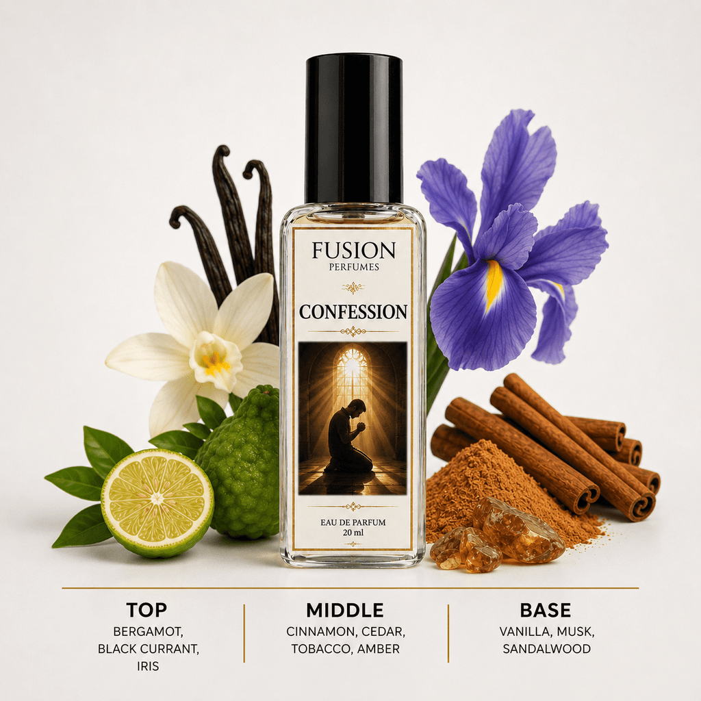 Fusion Perfumes - Confession EDP - 𝐅𝐔𝐒𝐈𝐎𝐍 𝐏𝐄𝐑𝐅𝐔𝐌𝐄𝐒