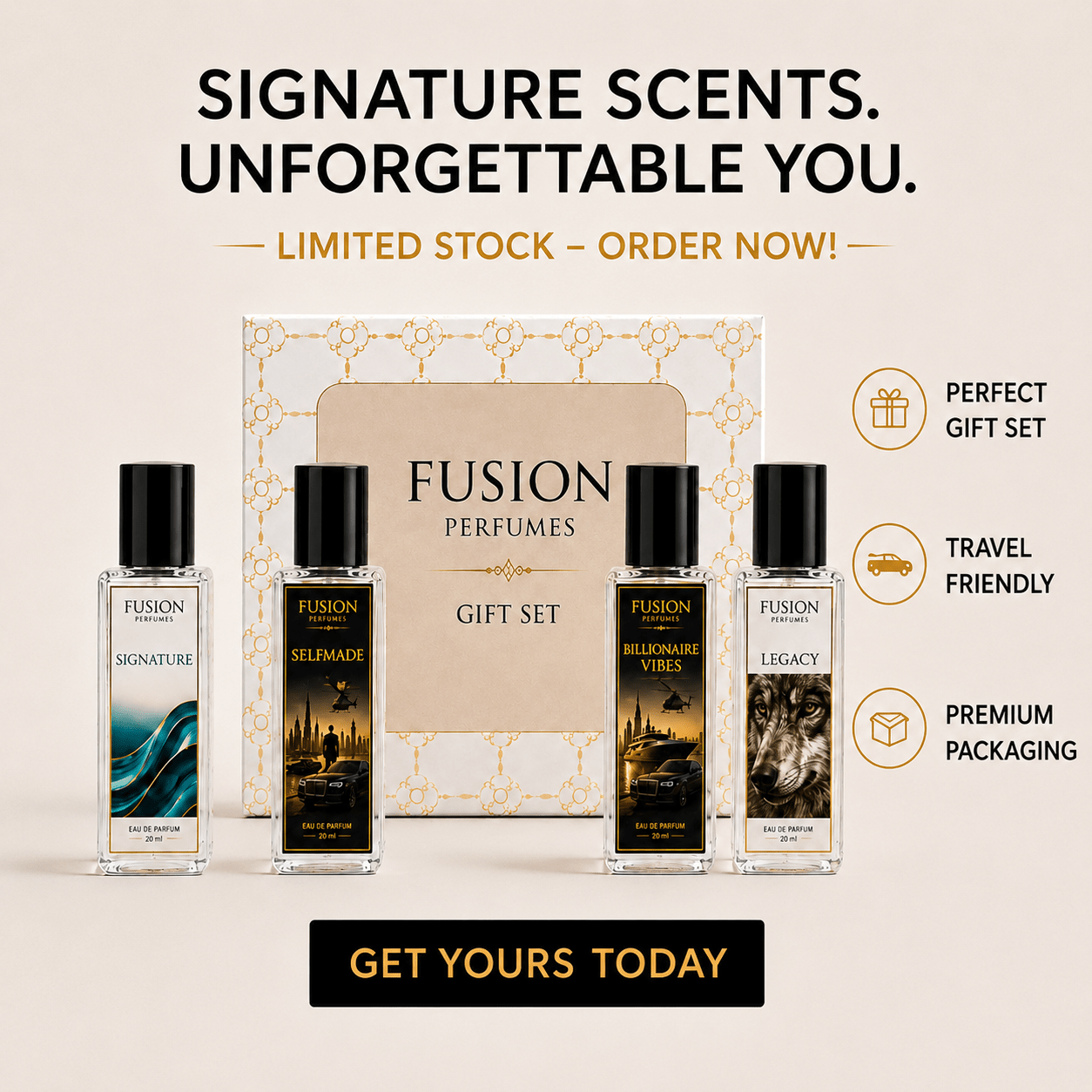Fusion Perfumes - Gift Set For Men - 𝐅𝐔𝐒𝐈𝐎𝐍 𝐏𝐄𝐑𝐅𝐔𝐌𝐄𝐒