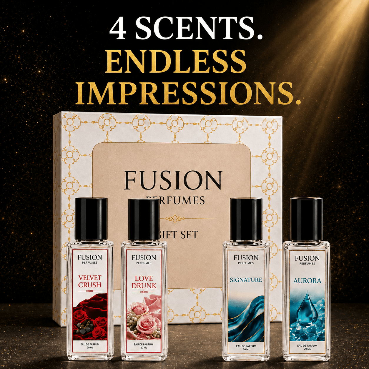 Fusion Perfumes - Gift Set For Women - 𝐅𝐔𝐒𝐈𝐎𝐍 𝐏𝐄𝐑𝐅𝐔𝐌𝐄𝐒