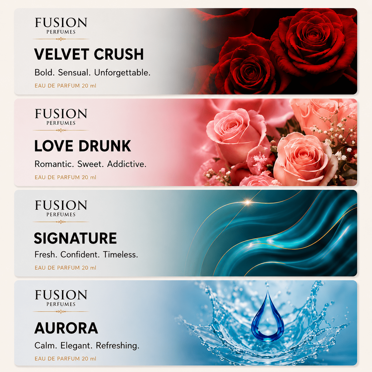 Fusion Perfumes - Gift Set For Women - 𝐅𝐔𝐒𝐈𝐎𝐍 𝐏𝐄𝐑𝐅𝐔𝐌𝐄𝐒