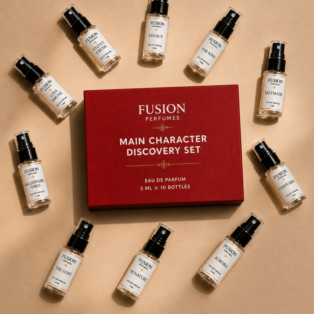 Fusion Perfumes - Main Character Discovery Set - 𝐅𝐔𝐒𝐈𝐎𝐍 𝐏𝐄𝐑𝐅𝐔𝐌𝐄𝐒