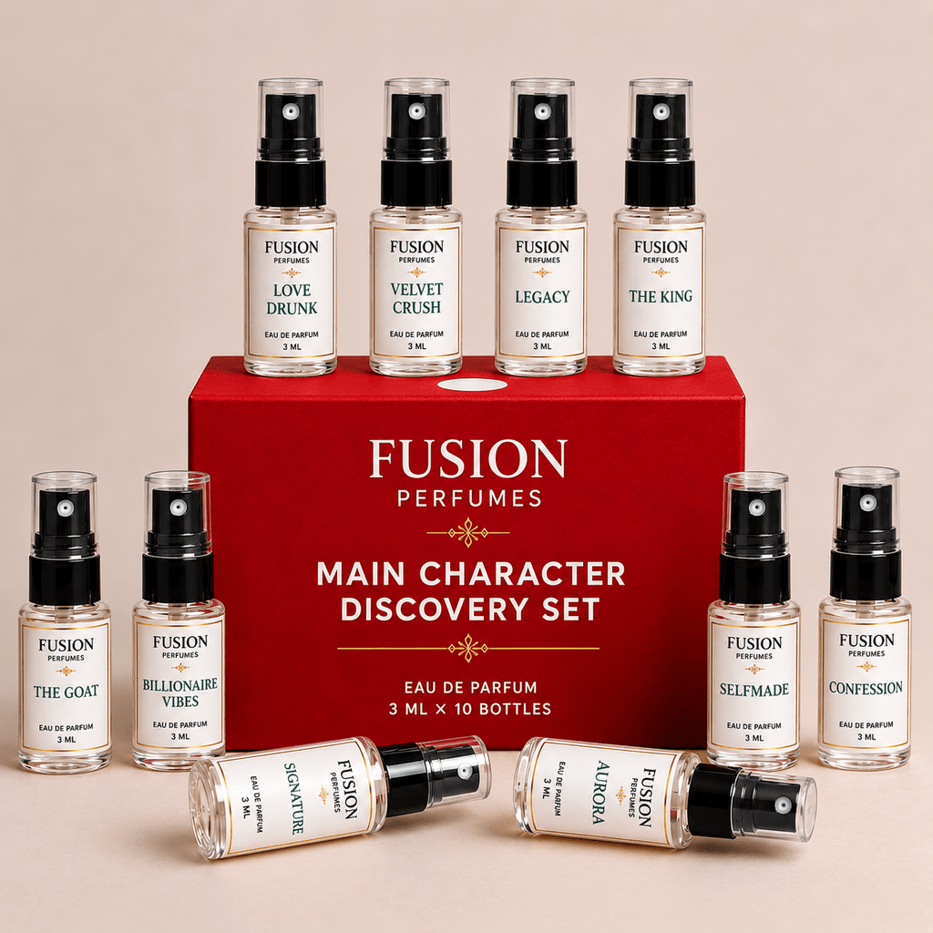 Fusion Perfumes - Main Character Discovery Set - 𝐅𝐔𝐒𝐈𝐎𝐍 𝐏𝐄𝐑𝐅𝐔𝐌𝐄𝐒
