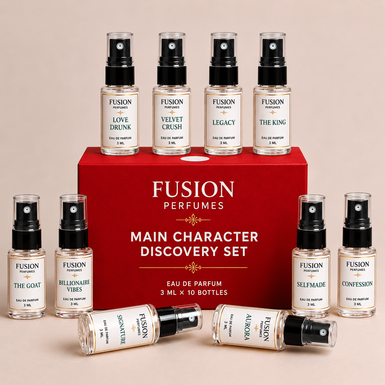 Fusion Perfumes - Main Character Discovery Set - 𝐅𝐔𝐒𝐈𝐎𝐍 𝐏𝐄𝐑𝐅𝐔𝐌𝐄𝐒