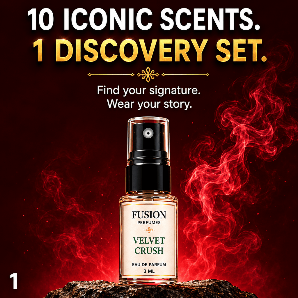 Fusion Perfumes - Main Character Discovery Set - 𝐅𝐔𝐒𝐈𝐎𝐍 𝐏𝐄𝐑𝐅𝐔𝐌𝐄𝐒
