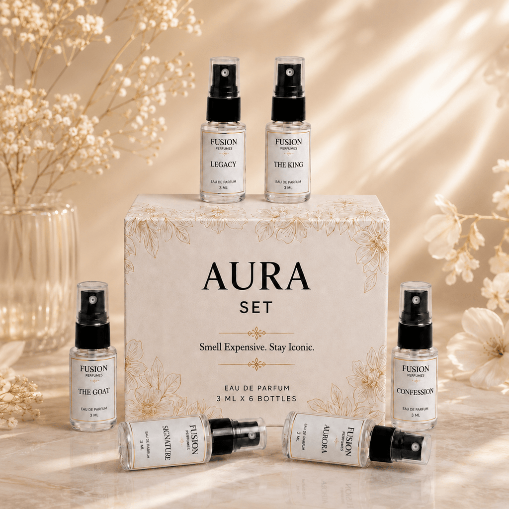 Fusion Perfumes - The Aura Set - 𝐅𝐔𝐒𝐈𝐎𝐍 𝐏𝐄𝐑𝐅𝐔𝐌𝐄𝐒