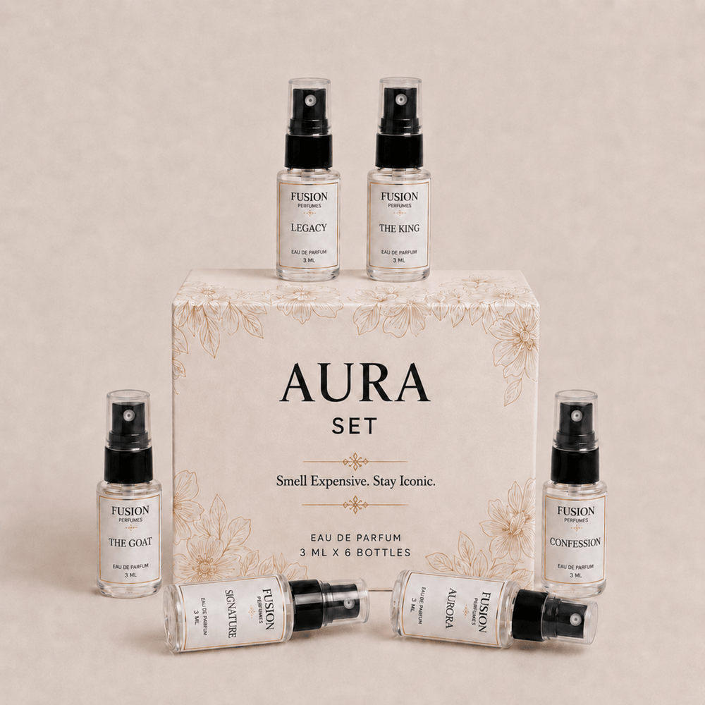 Fusion Perfumes - The Aura Set - 𝐅𝐔𝐒𝐈𝐎𝐍 𝐏𝐄𝐑𝐅𝐔𝐌𝐄𝐒