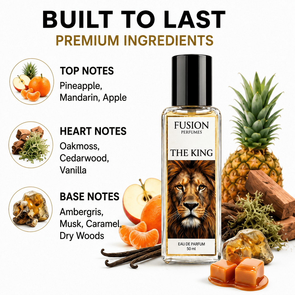 Fusion Perfumes - The King EDP - 𝐅𝐔𝐒𝐈𝐎𝐍 𝐏𝐄𝐑𝐅𝐔𝐌𝐄𝐒