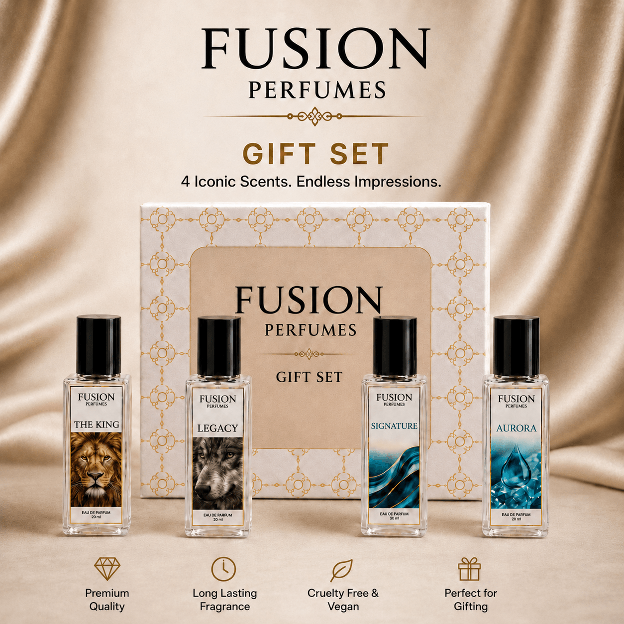 Fusion Perfumes - Unisex Gift Set - 𝐅𝐔𝐒𝐈𝐎𝐍 𝐏𝐄𝐑𝐅𝐔𝐌𝐄𝐒